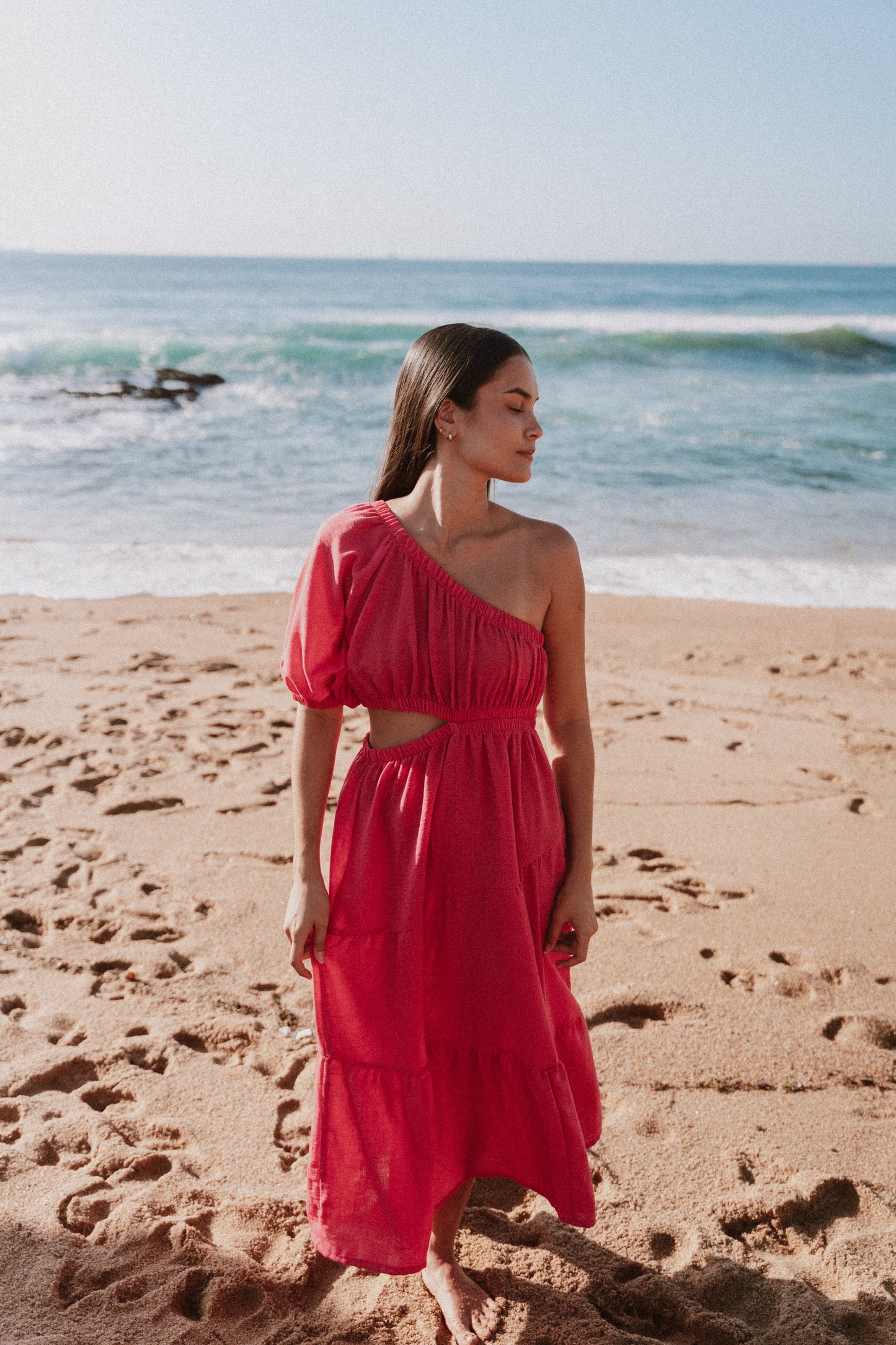 COMES IN WAVES FUCHSIA - MIDI